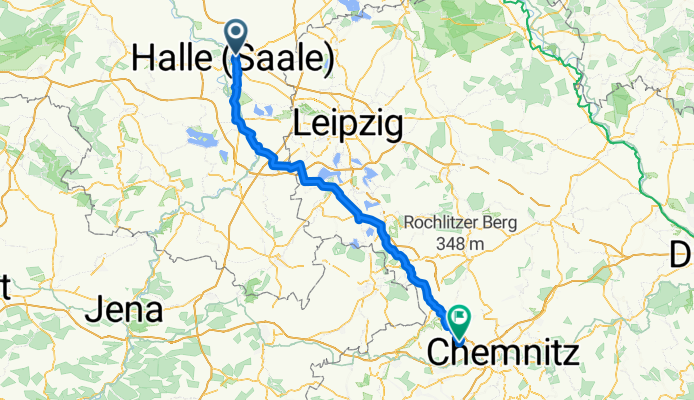 Von Halle (Saale) bis Limbach-Oberfrohna