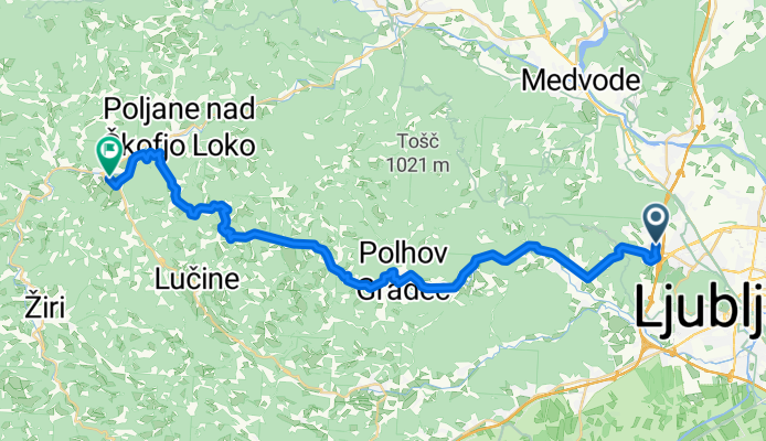 Ljubljana - Gorenja Vas