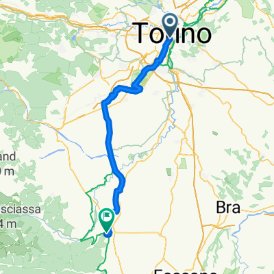 Via Alessandro Volta, Turin to Via Santa Chiara, Saluzzo