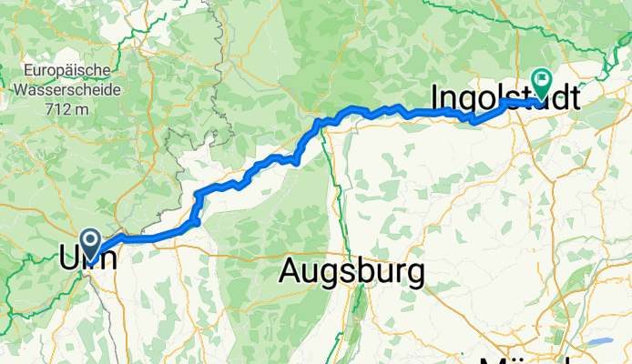 Donauradweg 2 Ulm - Ingolstadt