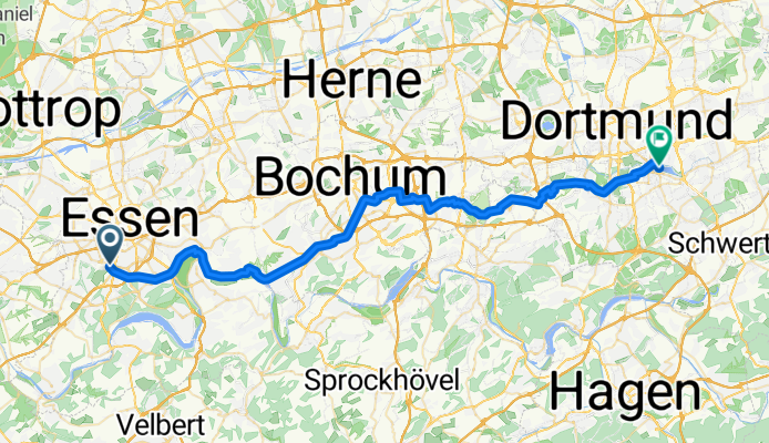 Haumannplatz, Essen nach Am Kai, Dortmund