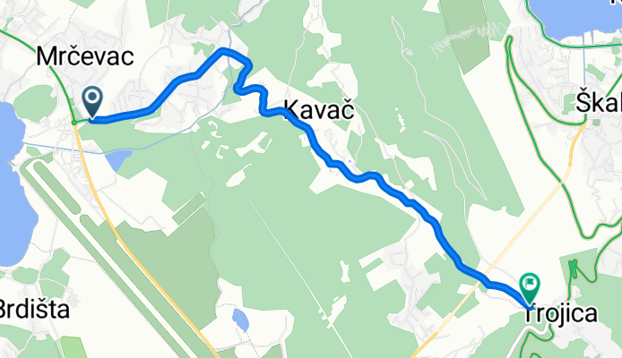 Euro Velo 8 MNE section change Tivat - Trojica