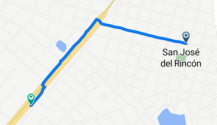 Ruta desde Calle Camino Real Santa Rosa