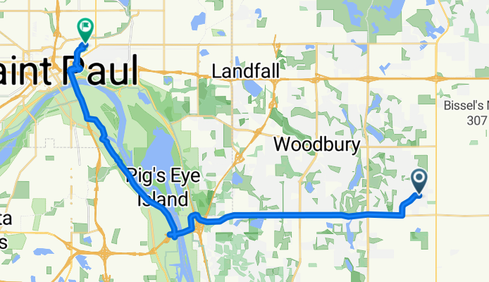 Route in Saint Paul