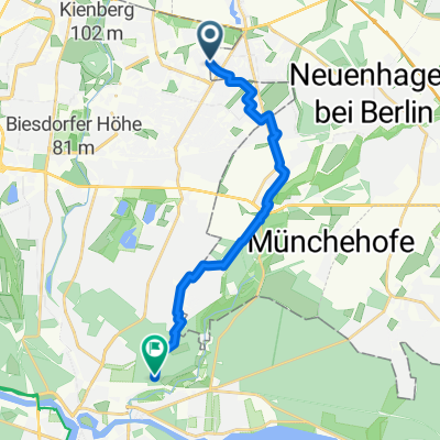 Route zu Hirschgarten