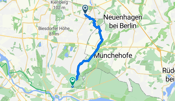 Route zu Hirschgarten