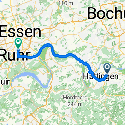 Ulmenstraße, Hattingen nach Brigittastraße, Essen