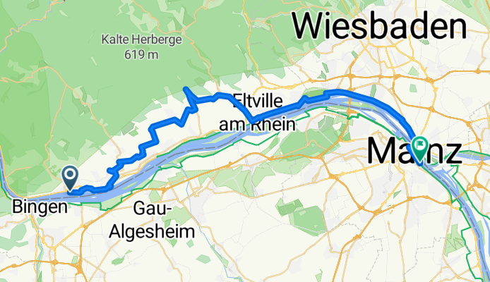 Rüdesheim - Mainz 42 km DEU 2025