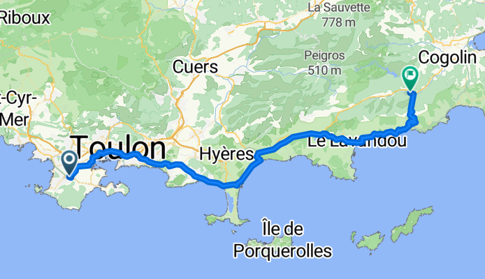 Rue Séverin Saurin, Six-Fours-les-Plages à Grande Rue, La Môle