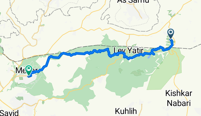 From Metzadot Yehuda-Beit Yatir to Meitar
