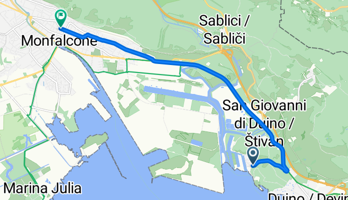 Villaggio del Pescatore, Duino Aurisina nach Via Duca d'Aosta, Monfalcone