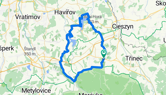 beskydy radegast cyklotrack