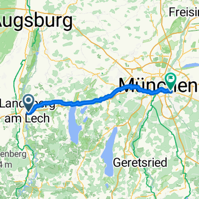 Von Landsberg am Lech bis München