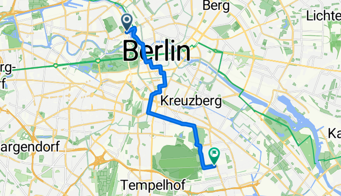 Invalidenstraße, Berlin to Hermannstraße, Berlin