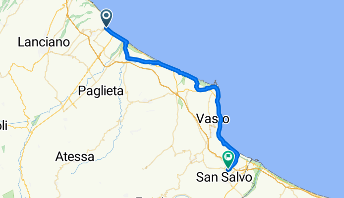 SS 16, Fossacesia nach Strada Istonia, San Salvo