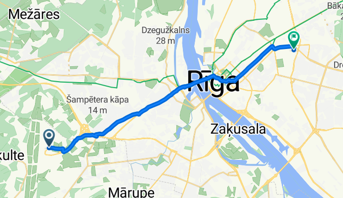 От Latvijas gaisa satiksme до Braslas iela