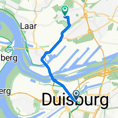 Schwanenstraße, Duisburg nach Horststraße, Duisburg
