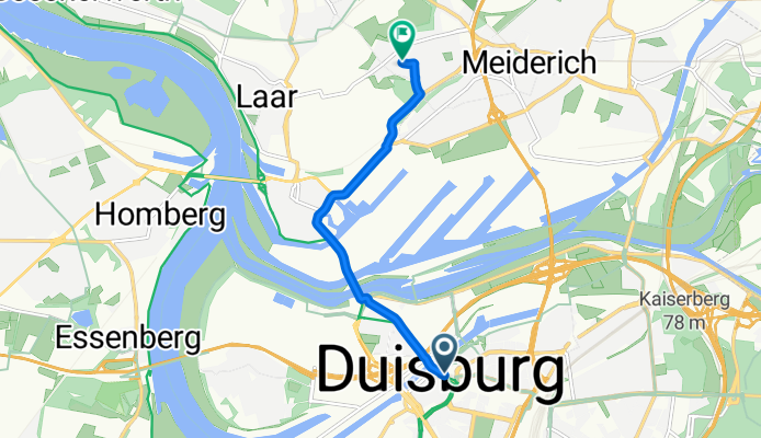 Schwanenstraße, Duisburg nach Horststraße, Duisburg