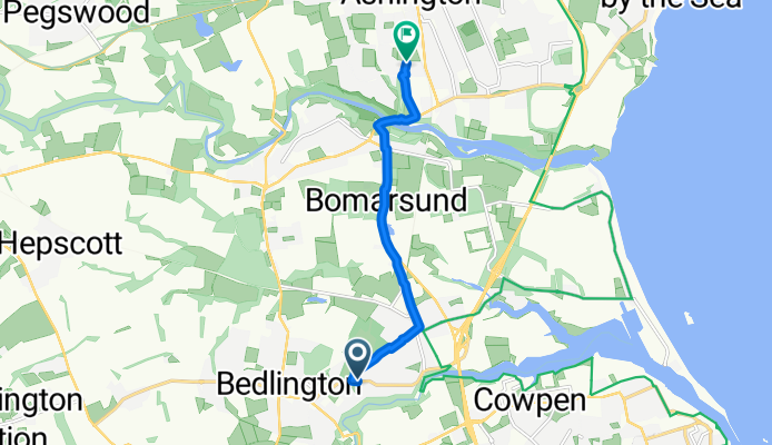 Stead Lane, Bedlington to Cheltenham Court, Ashington