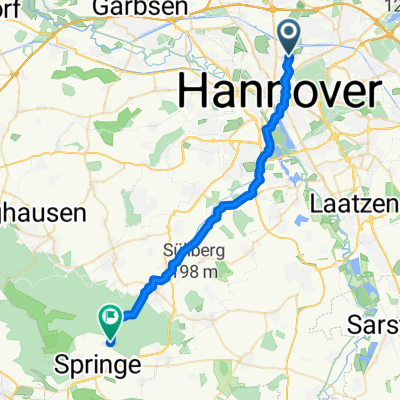 Katalonienweg, Hannover nach Zur Sophienhöhe, Springe