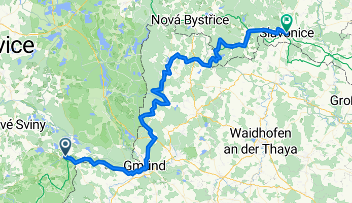 Von Nové Hrady bis Slavonice