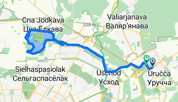 маршрут из улица Руссиянова