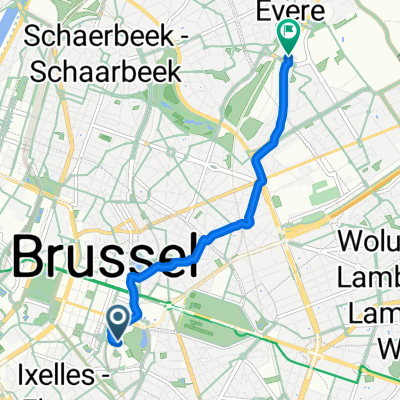 Wiertzstraat, Brussel naar Leopold III-laan, Evere