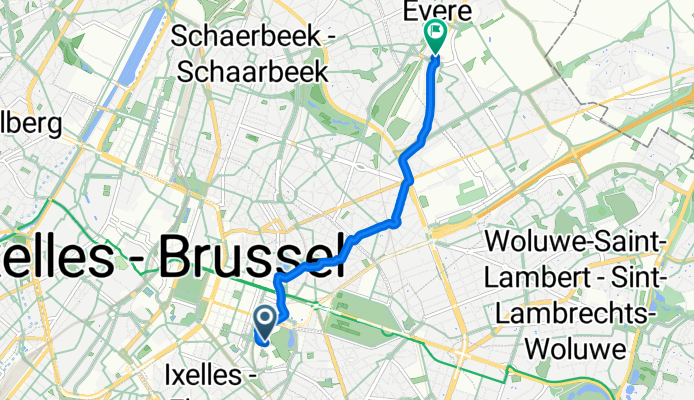 Wiertzstraat, Brussel naar Leopold III-laan, Evere