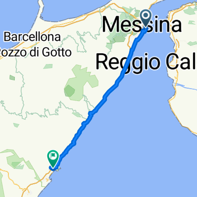 Messina nach Via Cuseni, Taormina