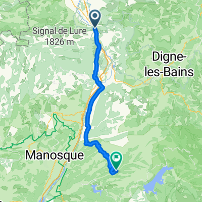 From Sisteron to Allemagne-en-Provence