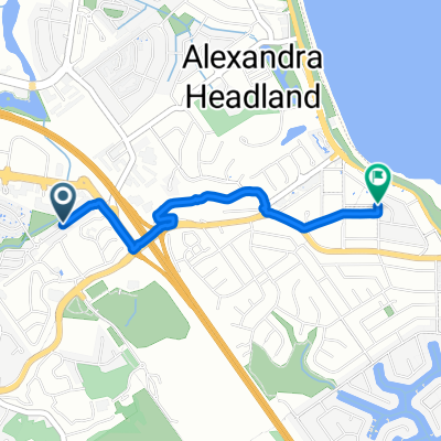 Glen Kyle Dr, Buderim à Alexandra Pde, Alexandra Headland