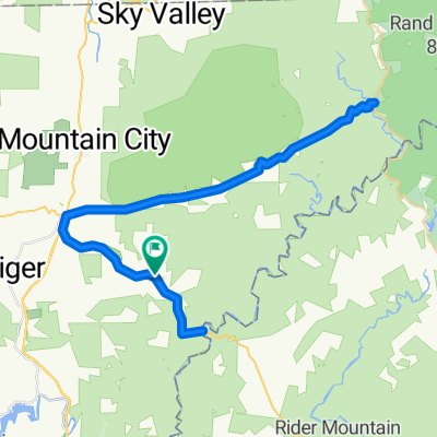 Blue Mountain Ln, Clayton to Blue Mountain Ln, Clayton