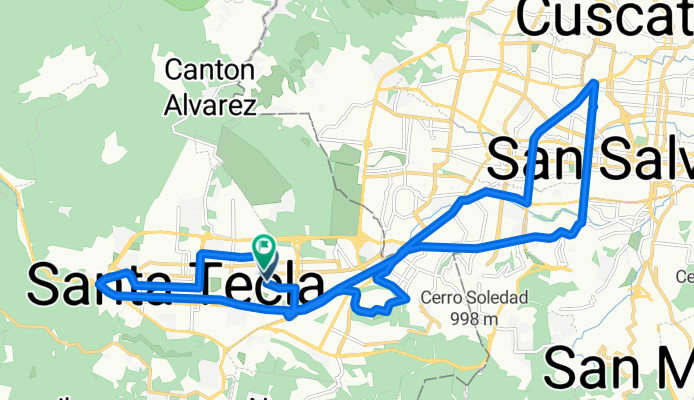 Ruta #7 Merliot, Plan de la laguna, 25 av, UES, 49av, ex Cifco, Tecla