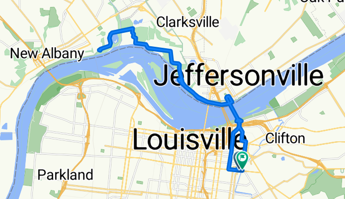 Brent St, Louisville to E Broadway, Louisville