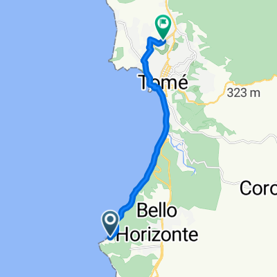 Punta de Parra, Tomé a Enrique Molina, Tomé