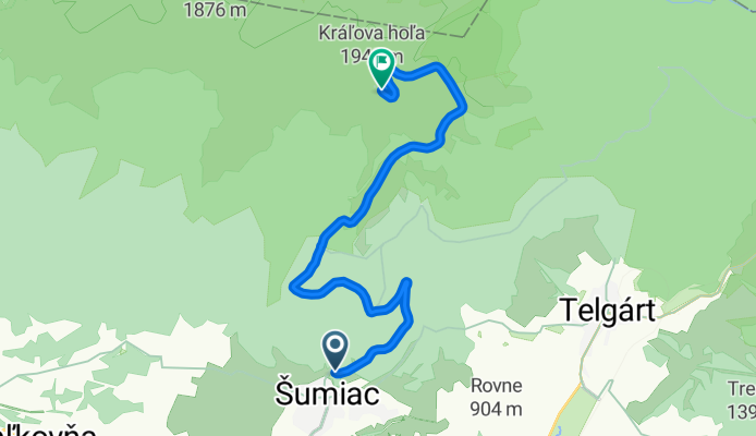 Kráľovohoľská cesta, Šumiac do Šumiac