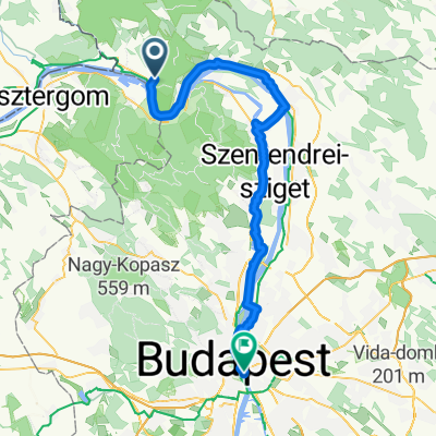 Malom utca, Zebegény to Veres Pálné utca, Budapest