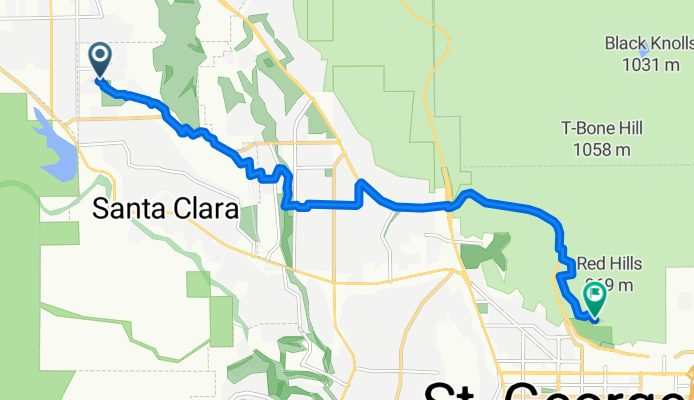 Santa Clara to Pioneer Park