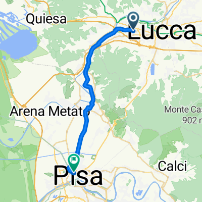 Via del Bozzo, Lucca nach Via Luca Ghini, Pisa