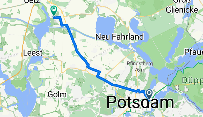 Behlertstraße, Potsdam nach Hauptstraße, Potsdam
