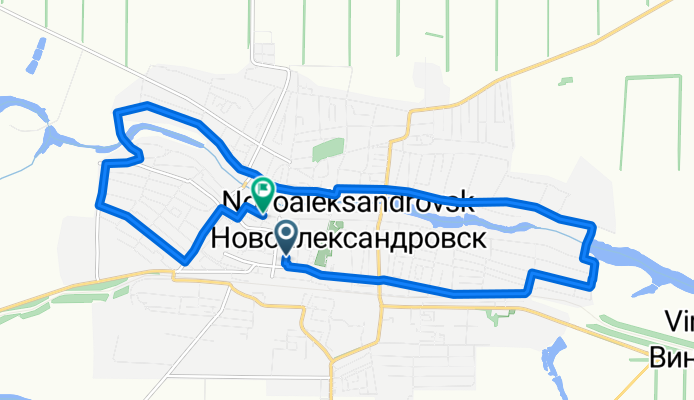 Почтовый переулок, Новоалександровск до улица Гагарина, Новоалександровск