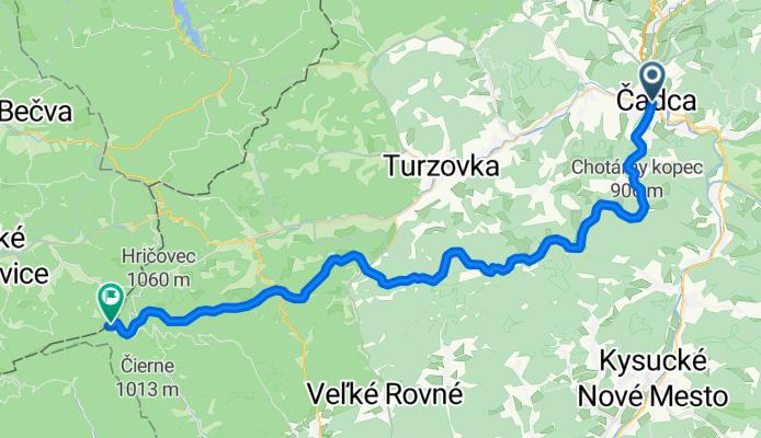 CA- Chot.kopec- Vrchrieka- SKI Makov- SKI Kasárne