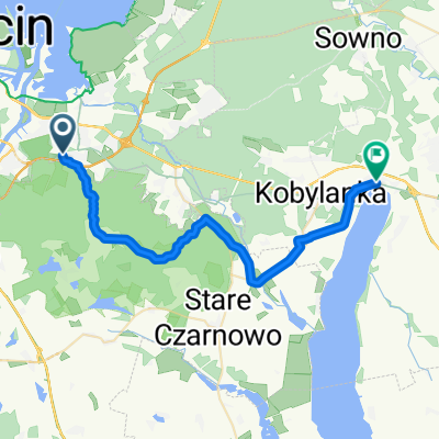 Kolorowych Domów, Szczecin do Adama Mickiewicza, Morzyczyn