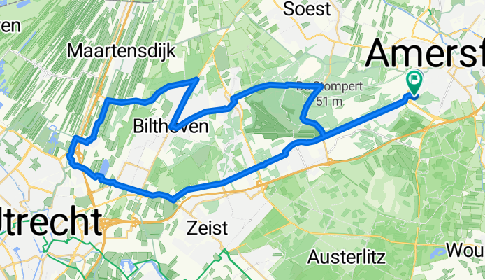 Route in Amersfoort