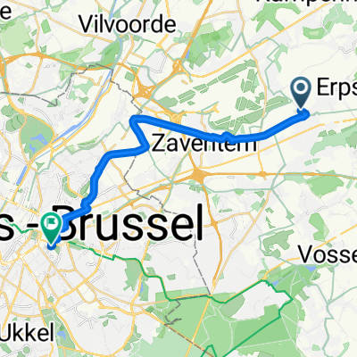 Mechelsesteenweg, Kortenberg naar Trierstraat, Elsene/Ixelles