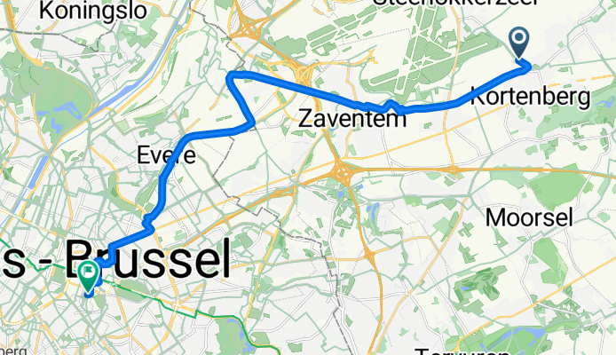 Mechelsesteenweg, Kortenberg naar Trierstraat, Elsene/Ixelles