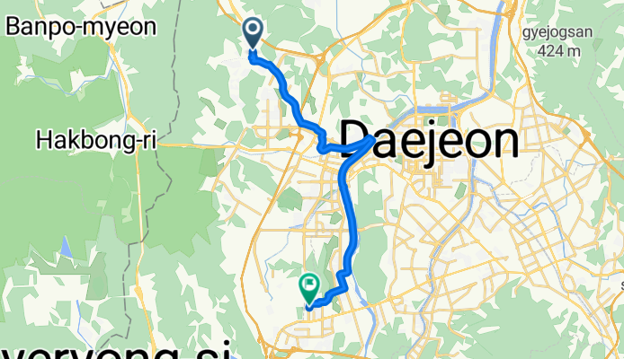 반석역에서 설짬뽕까지 1시간35분