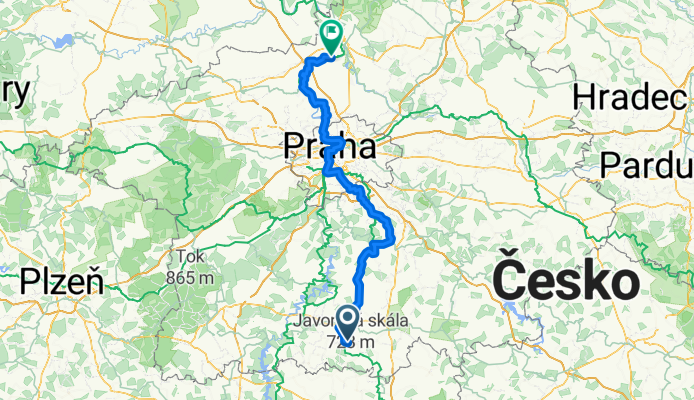 Kosova Hora - Lužec nad Vltavou
