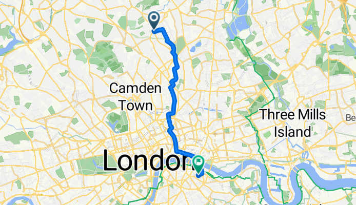 Crouch End Hill, London to Southwark, London