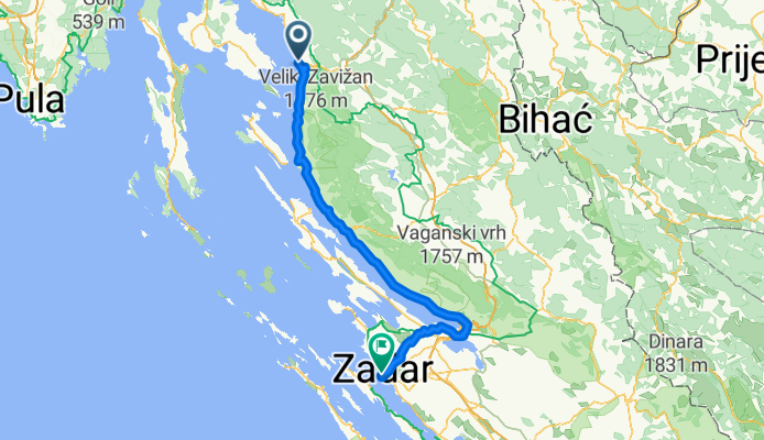 Brinje - Zadar